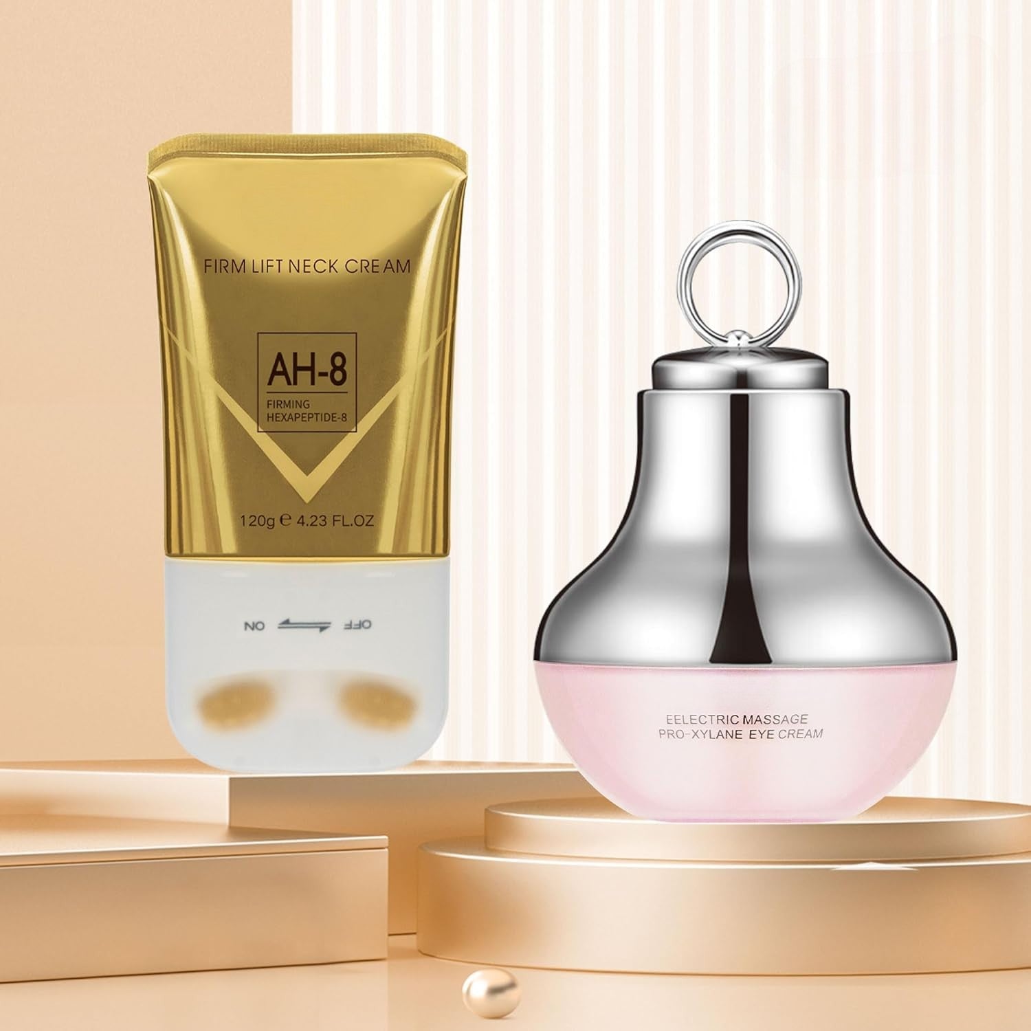 Neck and Eye Cream Set with Firming and Hydrating Formula