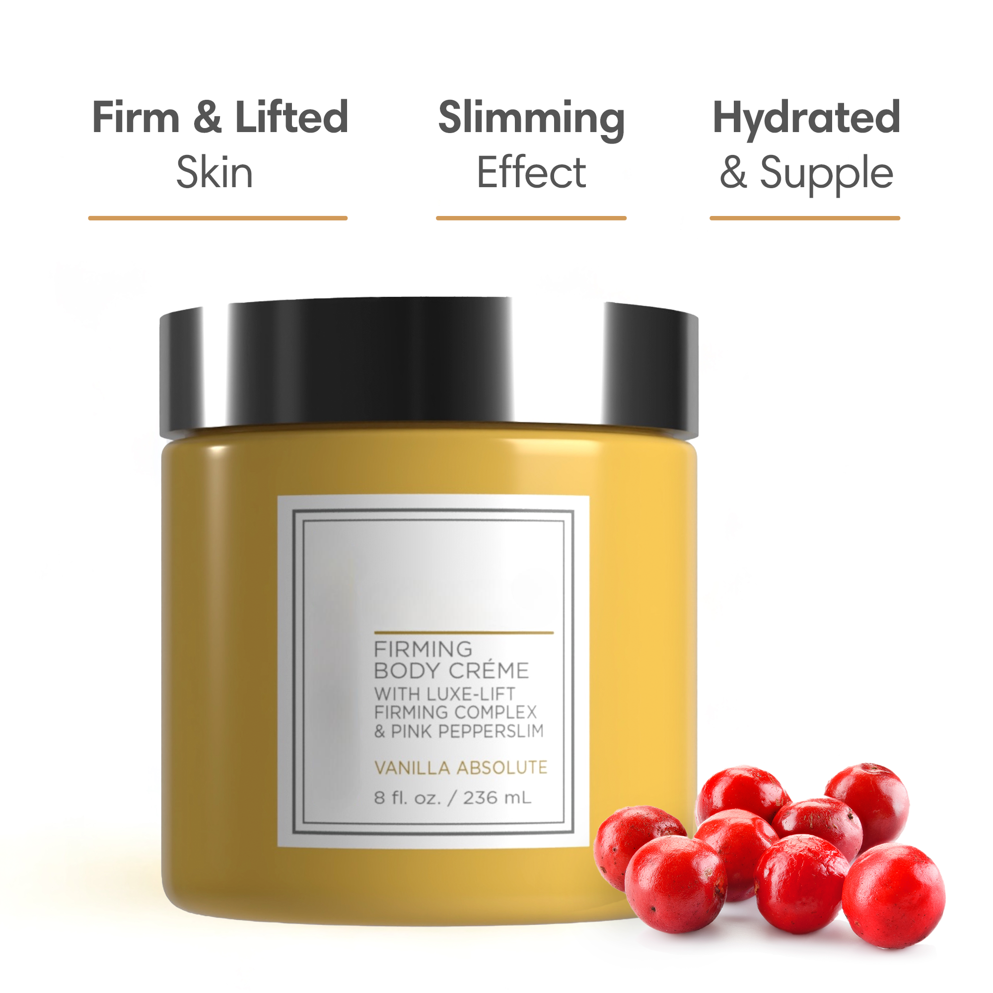 Firming Body Cream with Champagne, Caviar Extract and Gold Peptides